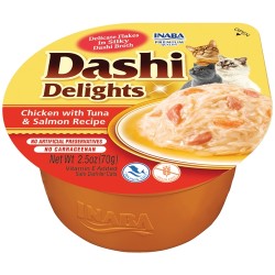 DASHI DELIGHTS CAT POLLO,TONNO E SALMONE CUP 70 GR