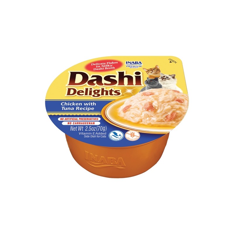 DASHI DELIGHTS CAT POLLO E TONNO CUP 70 GR