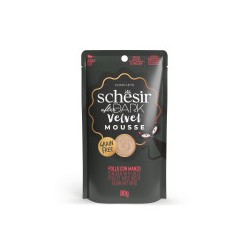 SCHESIR GATTO AFTER DARK VELVET POLLO E MANZO BUSTINA 80 GR
