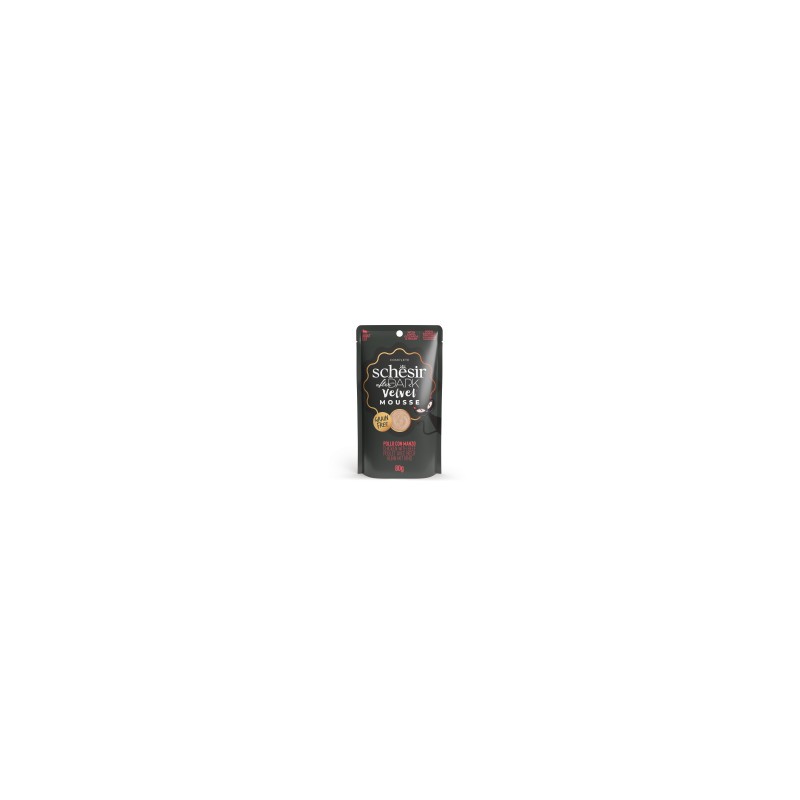 SCHESIR GATTO AFTER DARK VELVET POLLO E MANZO BUSTINA 80 GR