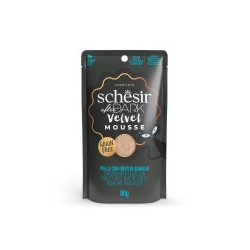 SCHESIR GATTO AFTER DARK VELVET POLLO E UOVA BUSTINA 80 GR