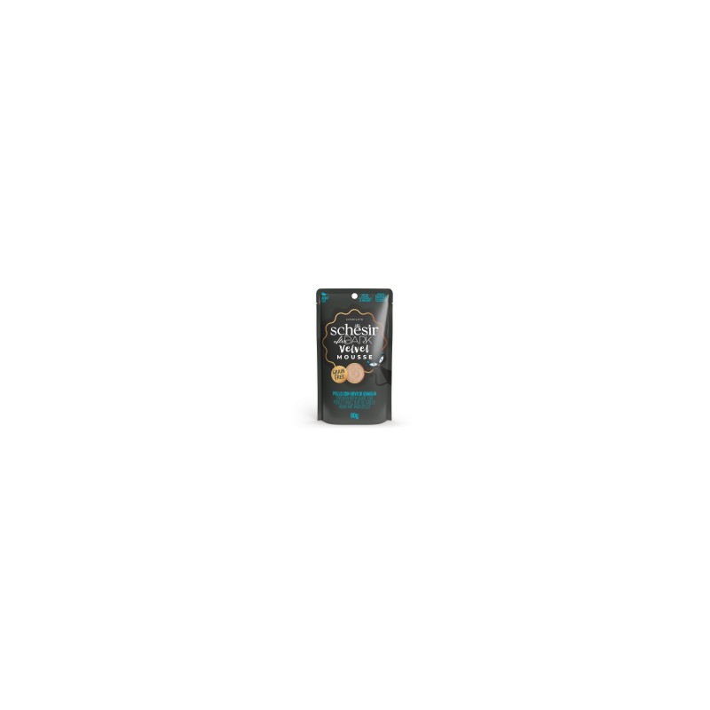 SCHESIR GATTO AFTER DARK VELVET POLLO E UOVA BUSTINA 80 GR
