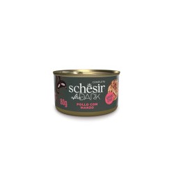 SCHESIR GATTO AFTER DARK POLLO E MANZO LATTINA 80 GR