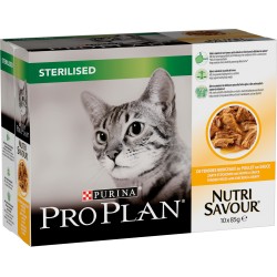 PRO PLAN CAT STERILIZED POLLO MULTIPACK 10X85 GR