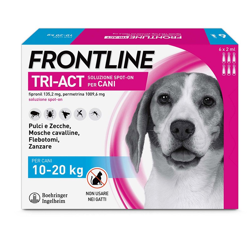 FRONTLINE TRI ACT 10-20KG 6 PIPETTE