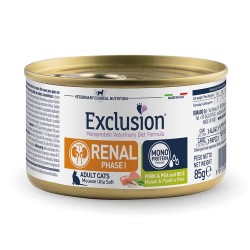 EXCLUSION CAT RENAL FASE 1 MAIALE PISELLI E RISO 85 GR