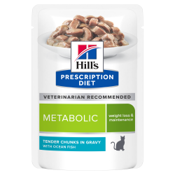 HILLS GATTO METABOLIC PESCE OCEANICO BUSTINA 85 GR