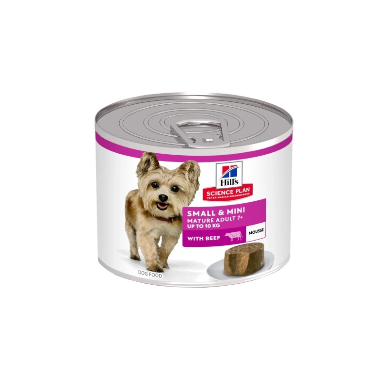 HILLS CANE MATURE SMALL & MINI MOUSSE MANZO 200 GR