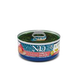 ND CAT NATURAL TONNO E SALMONE 70 GR