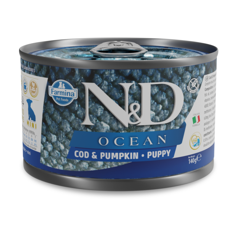 ND DOG OCEAN MERLUZZO E ZUCCA PUPPY 140 GR