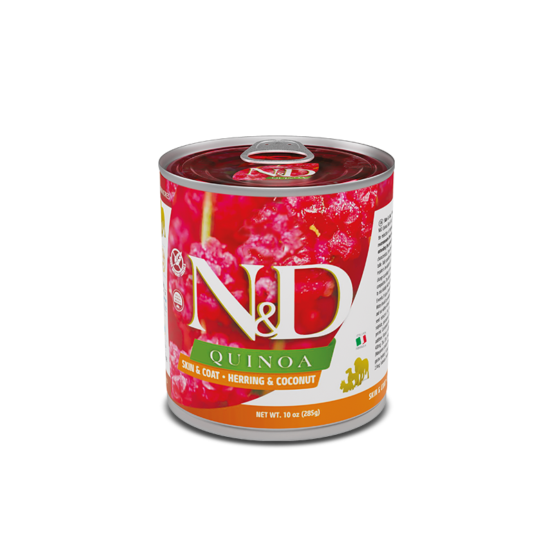 ND DOG QUINOA ARINGA E COCCO 285 GR