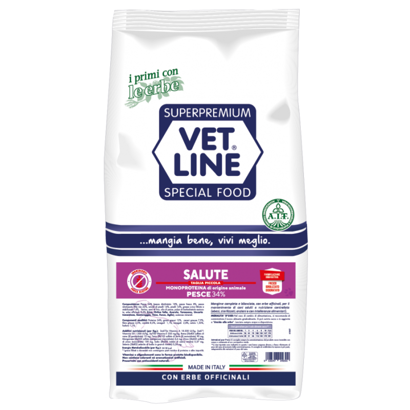 VET LINE SALUTE MINI PESCE 3 KG