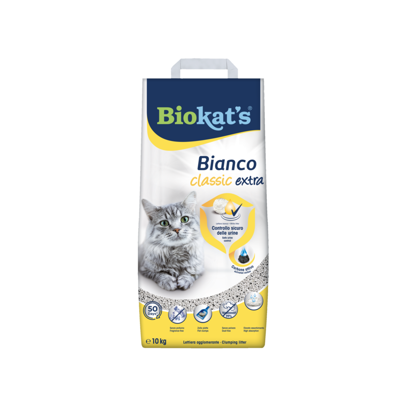 LETTIERA BIOKAT'S BIANCO EXTRA CLASSIC 10 KG