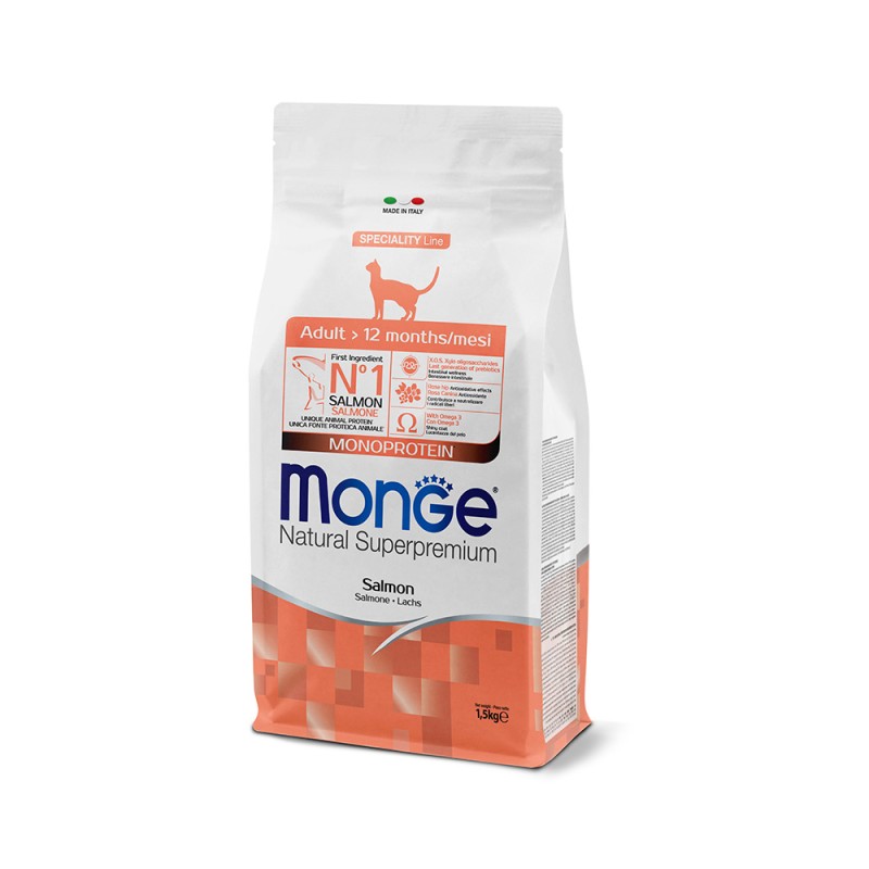 MONGE CAT ADULT SALMONE 1,5 KG