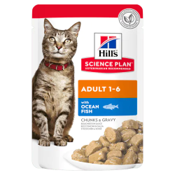 HILLS GATTO ADULT PESCE OCEANICO BUSTINA 85 GR