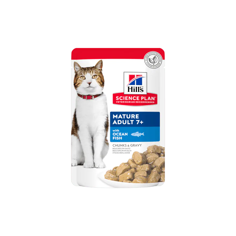 HILLS GATTO MATURE PESCE BUSTINA 85 GR