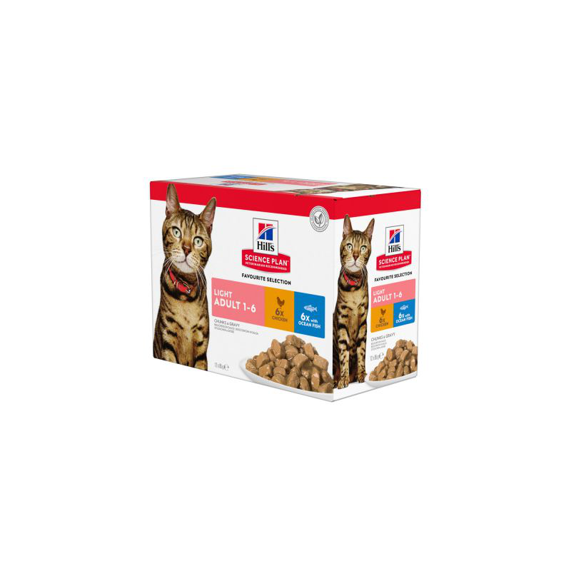 HILLS GATTO LIGHT MIX 12 BUSTINE 85 GR