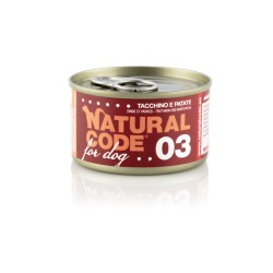 NATURAL CODE CANE TACCHINO E PATATE LATTINA 90 GR