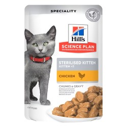 HILLS GATTO STERILIZED KITTEN POLLO BUSTINA 85 GR