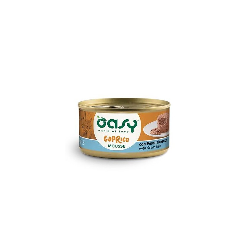 OASY CAT CAPRICE MOUSSE PESCE OCEANICO LATTINA 85 GR