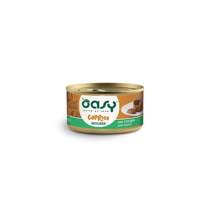 OASY CAT CAPRICE MOUSSE CONIGLIO LATTINA 85 GR