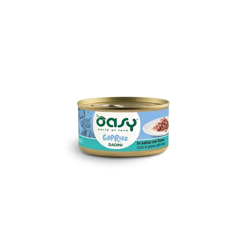 OASY CAT CAPRICE DADINI TONNO LATTINA 85 GR