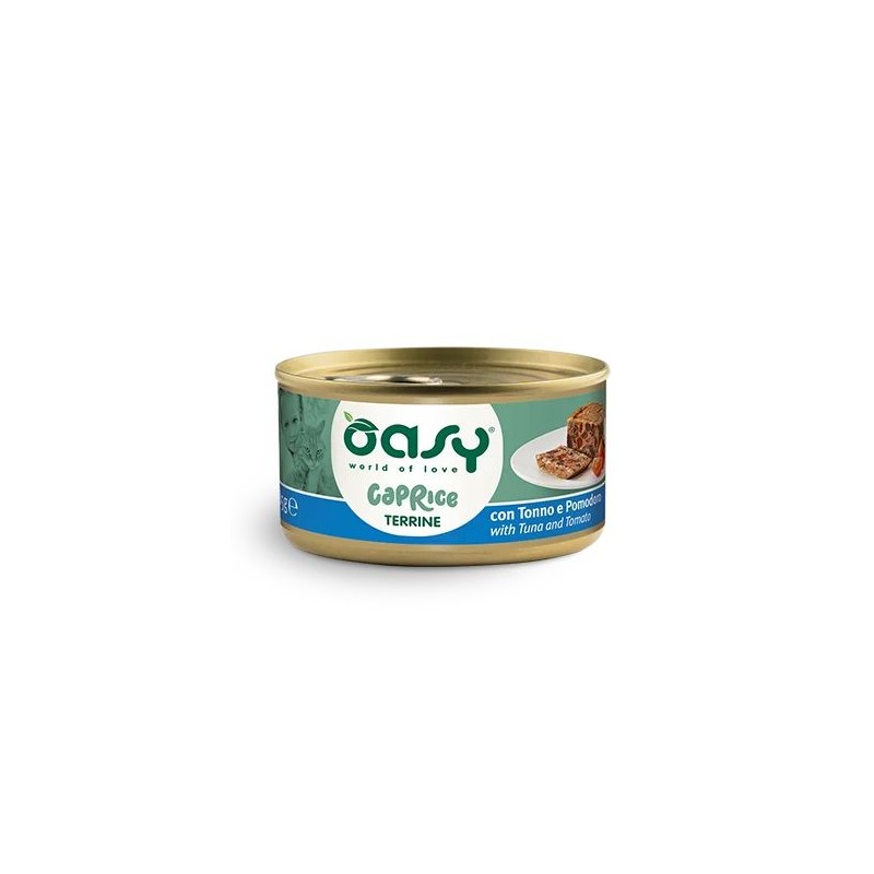OASY CAT CAPRICE TERRINA TONNO E POMODORO LATTINA 85 GR