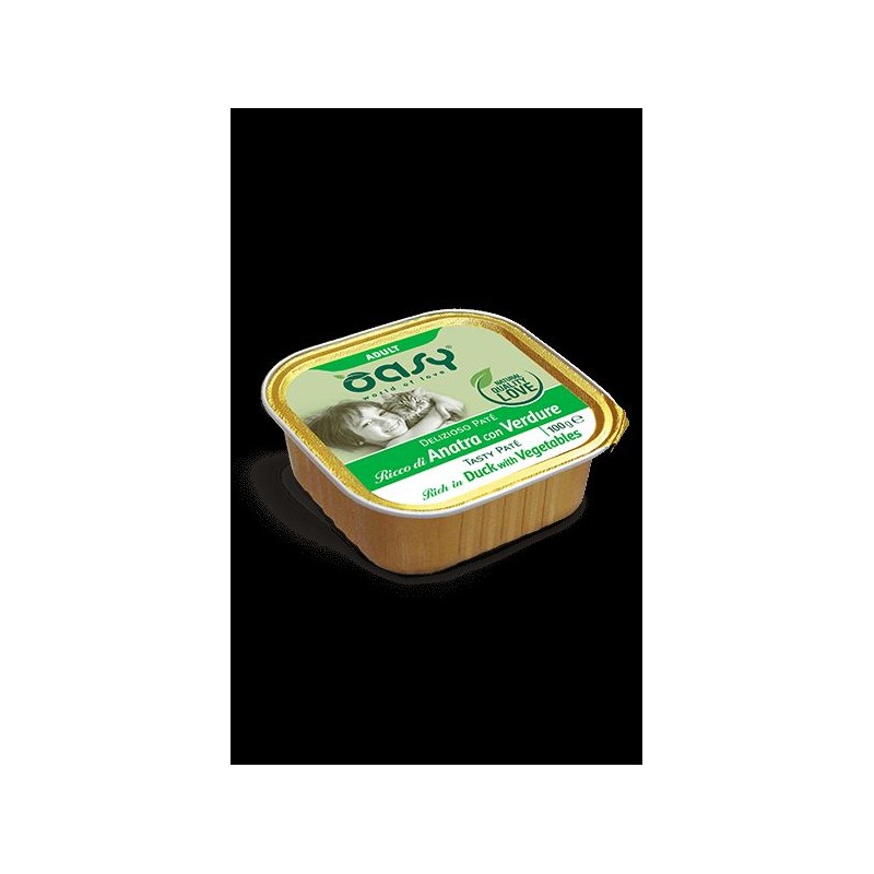 OASY CAT PATÈ ANATRA CON VERDURE 100 GR