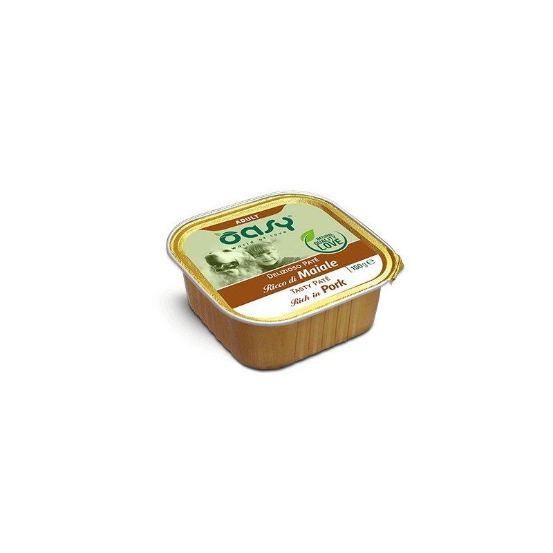 OASY DOG DELIZIOSO PATE' MAIALE VASCHETTA 150 GR