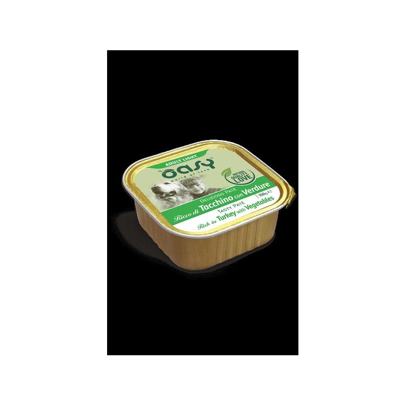 OASY DOG DELIZIOSO PATÈ LIGHT TACCHINO 150 GR