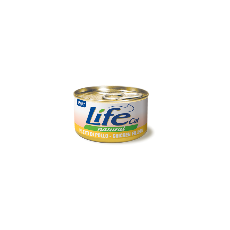 LIFE CAT FILETTO DI POLLO LATTINA 85 GR
