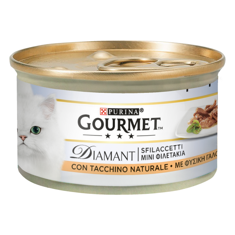 GOURMET DIAMANT SFILACCETTI TACCHINO NATURALE 85 GR