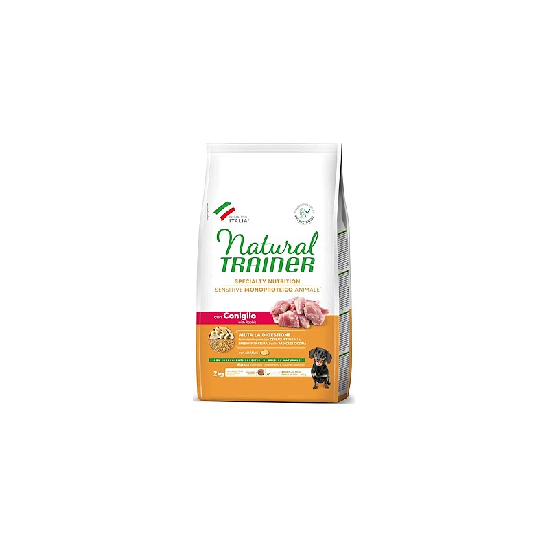 TRAINER NATURAL DOG SENSITIVE ADULT MINI CONIGLIO 2 KG
