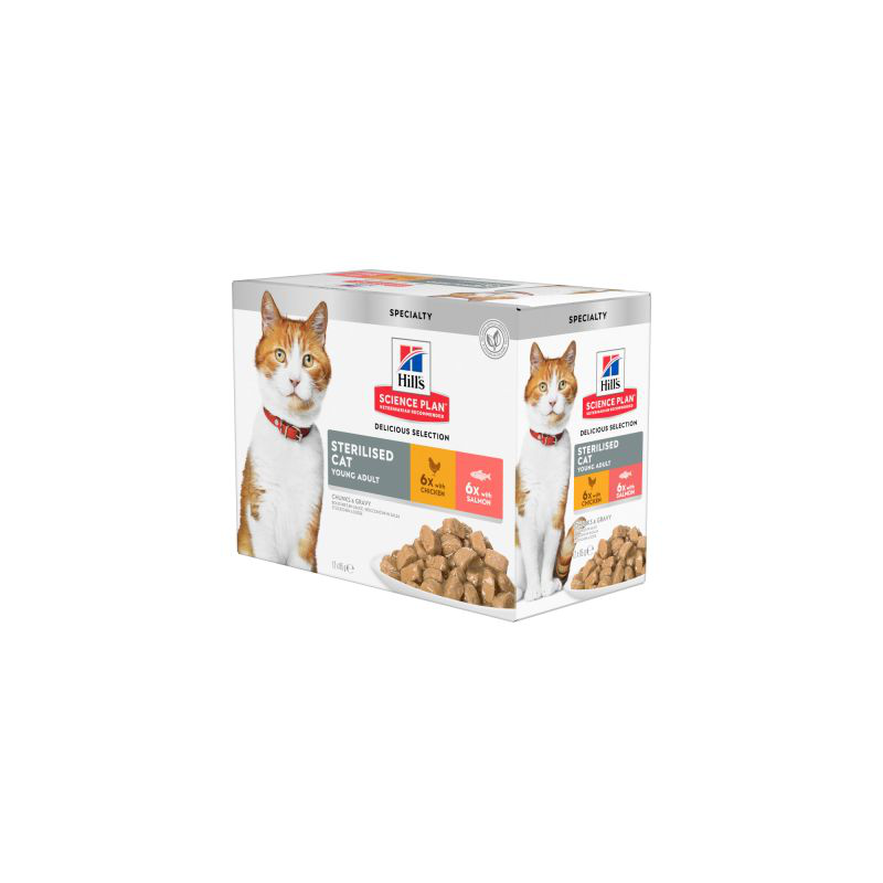 HILLS GATTO STERILIZED MIX 12 BUSTINE 85 GR