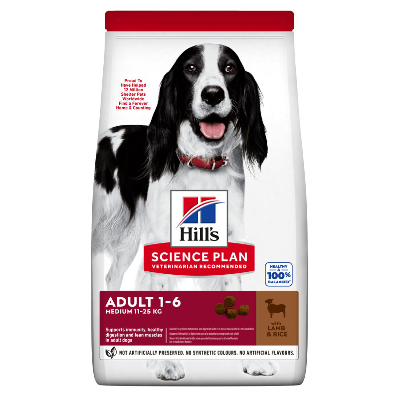 HILLS CANE ADULT MEDIO AGNELLO 12 KG