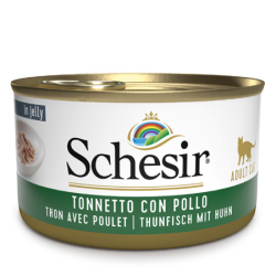 SCHESIR GATTO TONNO E POLLO LATTINA 85 GR