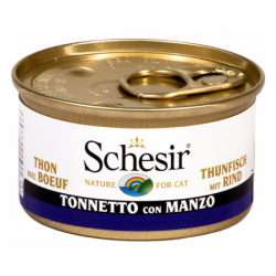 SCHESIR GATTO TONNO E MANZO LATTINA 85 GR