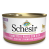 SCHESIR GATTO TONNO POLLO E RISO LATTINA 85 GR