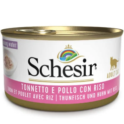 SCHESIR GATTO TONNO BIANCHETTI E RISO LATTINA 85 GR