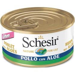 SCHESIR GATTO KITTEN POLLO E ALOE LATTINA 85 GR