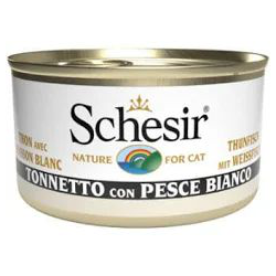 SCHESIR GATTO TONNO E BIANCHETTI LATTINA 70 GR