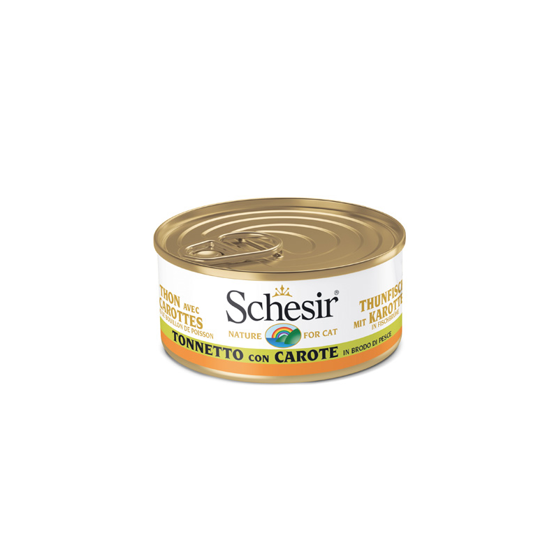 SCHESIR GATTO TONNO E CAROTE LATTINA 70 GR