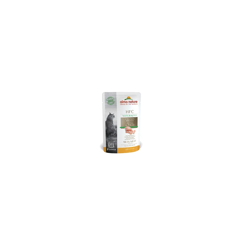 HFC CAT NATURAL PLUS PETTO DI POLLO BUSTINA 55 GR