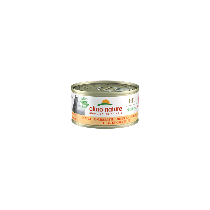 HFC CAT NATURAL TONNO E GAMBERETTI LATTINA 70 GR