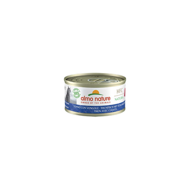 HFC CAT NATURAL TONNO E VONGOLE LATTINA 70 GR