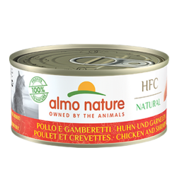 HFC CAT NATURAL POLLO E GAMBERETTI LATTINA 150 GR