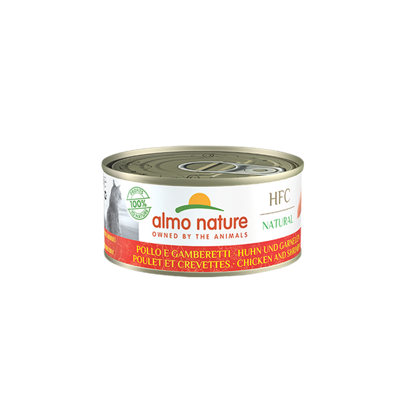 HFC CAT NATURAL POLLO E GAMBERETTI LATTINA 150 GR