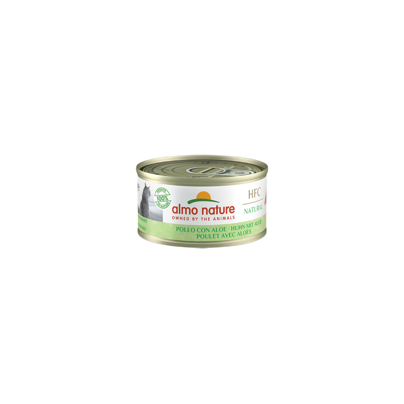 HFC CAT NATURAL POLLO E  ALOE LATTINA 70 GR