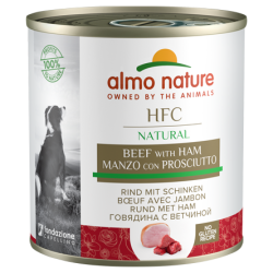 HFC DOG NATURAL MANZO E PROSCIUTTO LATTINA 290 GR