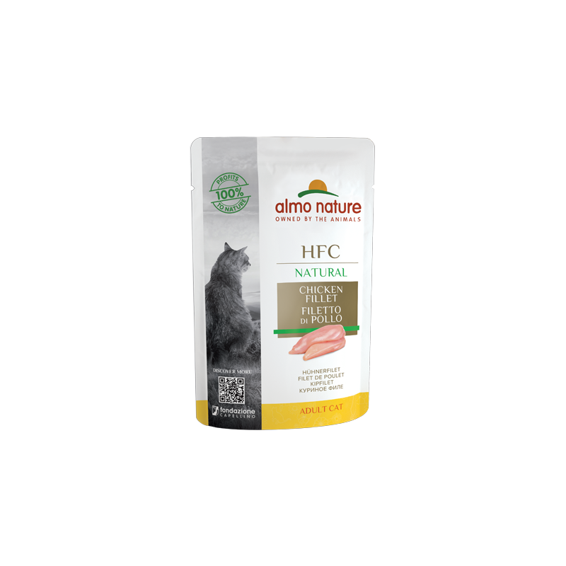 HFC CAT NATURAL FILETTO DI POLLO BUSTINA 55 GR